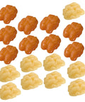 18Pcs Lifelike Walnut Models For DIY Crafts And Home Decor Dope Realistic Artificial Nuts in assorted colors for crafting and decor.