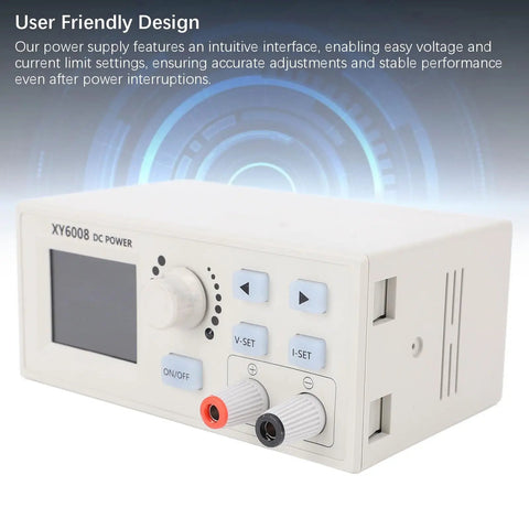 XY6008 CNC DC Regulated Power Supply Portable Adjustable 6 To 70 Volt Input And 0 To 60 Volt Output with user-friendly interface