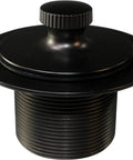 Rock Solid Twist Close Bathtub Drain Trim With One Hole Overflow Faceplate And Universal Connector In Quality Oil Rubbed Bronze Finish Built Tough Fifty Pack, close-up view of twist handle.