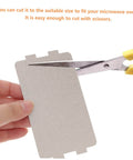 Cutting 12 Pack Microwave Mica Sheet Waveguide Cover Replacement Plate Heat Resistant Insulation Easy To Cut Install For Microwave Ovens