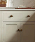 10 Pack Antique Brass Cabinet Knobs And Vintage Drawer Pulls For Kitchen Cabinets Dressers And Cupboards on beige cabinet