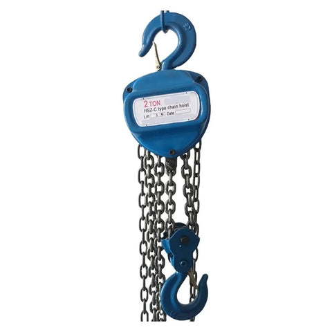 Heavy Duty 1 Ton Manual Chain Hoist With G80 Lifting Gear And 3 Meter Height For Tough Construction Sites Plus Rigging Works, blue chain hoist design.