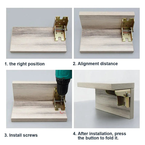 Heavy Duty Folding Table Leg Brackets With Rock Solid 90 Degree Self Locking Hinge Lock Your Shop Bench Down And Kick Those Annoying Wobbles To The Curb Today