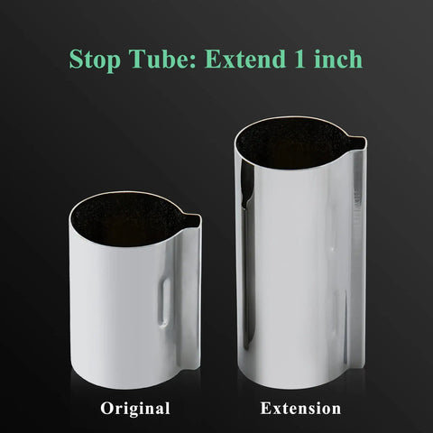 Stop tube comparison of Handle Extension Kit For Posi Temp Single Handle Tub And Shower Faucet Chrome 1 Inch Thick Wall Extension