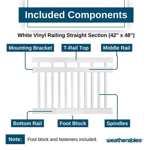 Cheshire Vinyl Porch And Deck Railing Kit For Outdoor Spaces Easy Install Weather Resistant White Railing System For Decks Porches Balconies And More That Withstands The Weather