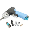 Badass Air Impact Wrench Featuring Lightweight Aluminum Housing with accessories, designed for auto mechanics, 65Nm Torque.