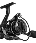 Zephyr 500 Spinning Reel Lightweight Ice Fishing Setup with ultra smooth action, designed for trout and panfish, side view