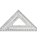 Beefy 12 Inch Aluminum Rafter Square With CNC Machined Edges Permanent Readings Scribe Notches Durable Chip Resistant Coating