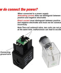 Heavy Duty 3V310-10 Solenoid Valve With 12mm Fittings Works On AC220V DC12V 24V AC110V For Pneumatic Components And Reversing Systems. Close-up of solenoid, ground wire connection, and transparent cap.