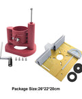 Precision Router Table Insert Plate With Micrometer Lift System Solid Aluminum Alloy Woodworking Accessory Kit with lifting mechanism.