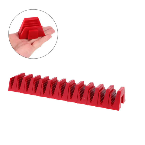Red Modular Wrench Organizer Tray for Quick Access Grab and Go Tool Holder on Workbenches, compact and space-saving design