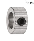 Set Screw Shaft Collars 6.05mm Bore, 10mm OD, 5mm Wide Pack Of 10 Go-To Nickel Plated Carbon Steel Wheel Stopper Collars