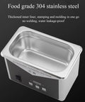 Professional Ultrasonic Jewelry Cleaner Machine With Thirty Five Watt Motor And Zero Point Eight Liter Tank featuring a food grade 304 stainless steel tank.