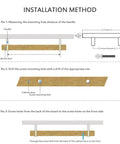 Installation guide for 30 Pack 5 Inch Cabinet Pulls Matte Black Stainless Steel Kitchen Drawer Pulls with 3 Inch Center to Center Hole.