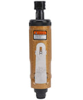 Compact Pneumatic Engraving Machine Mini Grinder For Hardware Glass And Stone Crafts With Japanese Style Precision Steel Parts For Smooth Operation And Heavy Duty Work Right Now, showing oil daily label and warning sign.