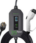 Level 2 Portable EV Charger 240V 16A Smart EVSE With 35 ft Cable, NEMA L14-30P, USA Designed Intelligent Chip, Plug And Play