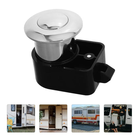 Rugged Zinc Alloy Box Latch For Doors And Cabinets No Tools Needed Easy Install Push Release Drawer Lock For RV Travel And Home
