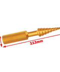 Badass 2 To 14 Millimeters Bearing Puller Tool Set For Model Cars And Rc Boats Made From Premium Aluminum Alloy Remover Kit For Fast Swaps Without Damage Looking Dope With Gold Black Finish Good For Weekend Repairs And Serious Hobbies Anywhere, 113mm gold aluminum bearing puller with 16mm handle