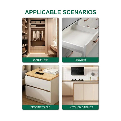 Heavy Duty Full Extension Cabinet Drawer Slides Undermount Style With Ball Bearings in wardrobe, drawer, bedside table, kitchen cabinet.