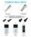 Must Have Doorbell Screwdriver Kit With 20 Screws And USB Charging Cable For Video Doorbell 1 2 Pro And Elite Models Orange Security Screw Set For Quick Easy Install, T6 and T15 bits, compatible with Ring Doorbell 1, 2, Pro