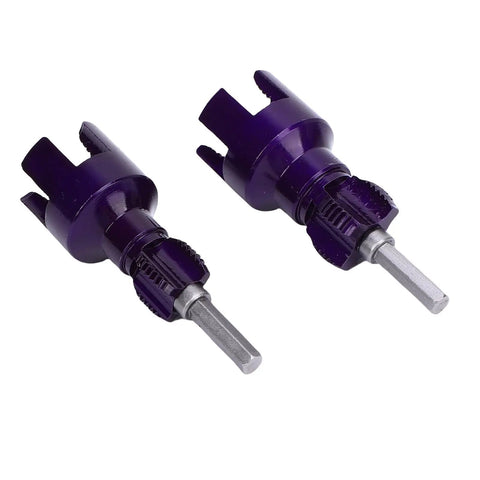 Dual Function Pipe Thread Cutting Tool Set For Internal And External Threads, DIY Friendly Design, Works On One Half Inch And Three Quarter Inch Pipes, Crafted From 40Cr Alloy Steel, Heavy Duty Hex Shank For Easy Electric Drill Threading, Two Pack, shown with hex shank