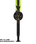Explorer 75cm Performance Speargun close-up with aluminum barrel and stainless steel shaft, reel and line not included.