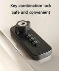 Built Like A Tank Wall Mounted EV Charger Case Weatherproof Steel Cover With Secure Mechanical Lock shown close-up