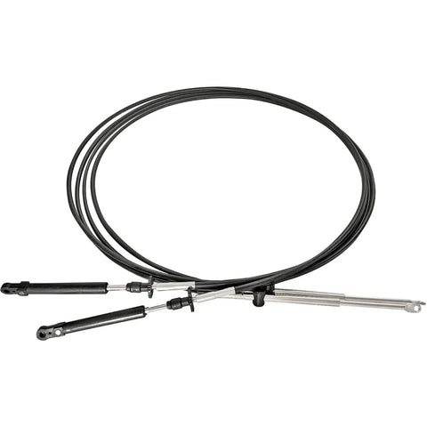 2 Pack 10Ft Throttle Shift Remote Control Cable Replacement For Johnson Evinrude OMC Boats Black Heavy Duty Marine Grade