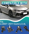 Engine Motor Mount Set For 2007 2011 Toyota Camry 2.4L Auto Transmission Direct Fit Replacement OE A62009 A4211 A4274 A4207