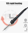 15S rapid heating feature of the 2 In 1 Digital Soldering Station With Hot Air Gun For SMD BGA Rework Desoldering And Welding Repair Tools Pro Grade 760W Kit6.