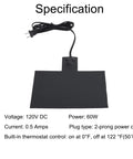 Specifications of Zero Stress Silicone Battery Heater Pad With Smart Thermostat To Crush Winter And Make Cold Starts A Walk In The Park For Your Ride In Slate Gray.