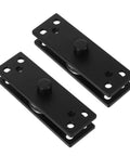 Two Pack Heavy Duty 360 Degree Door Rotation Hinge In Stainless Steel Black For Solid Doors Concealed Pivot Hinge With High Load Capacity And Easy Swing Durable Interior Door Hardware, black hinges