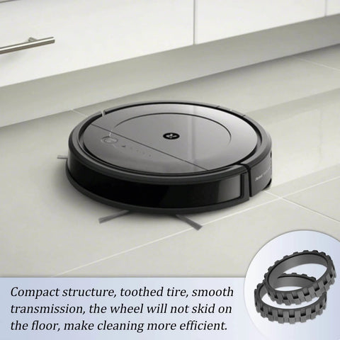 Anti Slip Roomba Wheel Replacement Set 4 Pack For All Roomba Series 500 600 700 800 900 Including E5 E6 I7 Durable installed on a Roomba