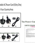 Power cords for 12V AC DC Power Adapter For ZWO ASIAIR Plus Pro Mini Smart WiFi Controller with warranty certificate.