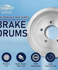 Heavy Duty Rear Brake Drum Replacement Built Tough For Killer Stopping Power And Rock Solid Durability On Your Scion IQ with high-grade cast iron.
