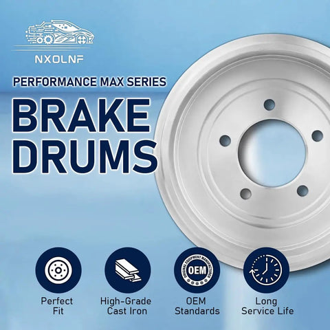Heavy Duty Rear Brake Drum Replacement Built Tough For Killer Stopping Power And Rock Solid Durability On Your Scion IQ with high-grade cast iron.