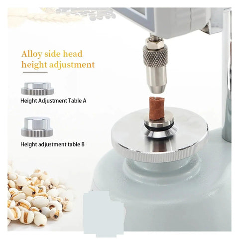 Real Deal Digital Grain Hardness Tester And Sclerometer Durometer Machine with adjustable height for precise grain testing.