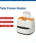 Straight Up Pro Grade Eyeglasses Frame Heater With Zero Fuss Ceramic Hot Air Warmer For Fast Optical Adjustments And Precise Lens Shaping Using A Solid Constant Temperature Cycle on a cooling table with transparent frame.