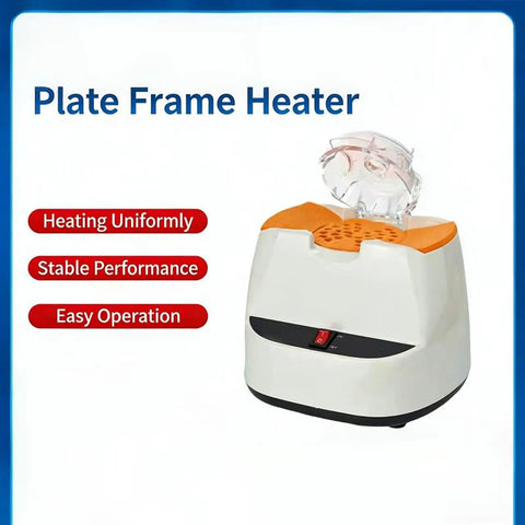 Straight Up Pro Grade Eyeglasses Frame Heater With Zero Fuss Ceramic Hot Air Warmer For Fast Optical Adjustments And Precise Lens Shaping Using A Solid Constant Temperature Cycle on a cooling table with transparent frame.