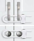 Kid Proof Cabinet Locks For Babies U Shaped Child Safety Latches Adjustable Tool Free Install Pack Of 2 for cabinet handles
