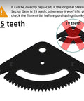 25 Tooth Steering Sector Gear Kit For Lawn And Garden Tractors L105 L108 L110 L111 L118 L120 L130 G110 With Pinion Gear
