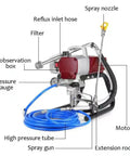 Pretty Darn Smooth Electric Pneumatic Paint Sprayer with nozzle, hose, and gauge for smooth latex and wood finishing.