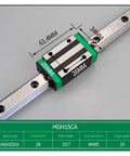 Heavy Duty Badass Slick Linear Guide Rail Kit With Four Precision HGR15 Carriage Sliders For CNC Machines and Diy Builds That Run Flawless All The Way, showcasing HGR15CA model.