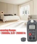 Plant Light Meter For Indoor Outdoor Grow And Photography With LCD Display Lux Illuminance Photometer Dope High Accuracy Readings For Plants Film And LED Grow Lights Easy To Use And Highly Reliable. handheld digital lux meter in bedroom with LCD display