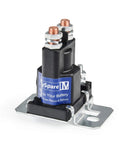 80 Amp 12V Continuous Duty Solenoid Battery Isolator and Starter Relay with copper contacts and durable white housing