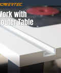 Beefy Aluminum Miter T Track For Router Tables And Table Saw Jigs Plays Nice With Stop Blocks Featherboards and Custom Sliding Fixtures A Game Changer In Any Serious Woodworking Shop, installed on a router table.
