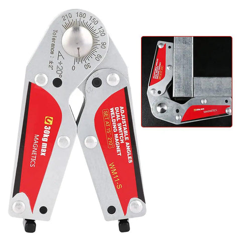 Pro Grade Adjustable Double Switch Welding Positioner With Stand And High Precision Scale for precise weld alignment