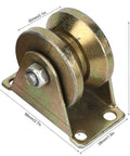 V Type Sliding Gate Roller Heavy Duty Steel V Groove Wheel For Sliding Door Track Rail With Smooth Quiet Operation