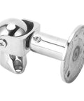 Premium Rotating Head Magnetic Door Stopper Made From 316 Marine Grade Stainless Steel With Self Aligning Adjustable Catch Holder Perfect For Boats Yachts Rv And Heavy Doors Windows, close-up view of spherical head and base.