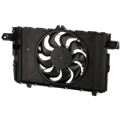 Direct Swap Cooling Fan Assembly For Tesla Model Y 2020 Through 2024 Radiator Fan with single blade design for optimal cooling.